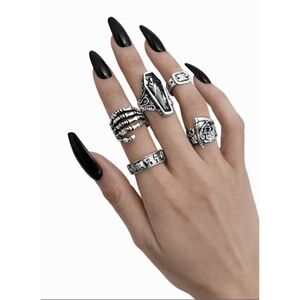 5PC Gothic Ring Set